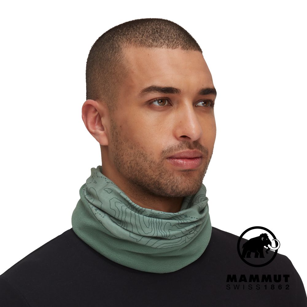 Mammut 長毛象】Mammut Thermo Neck Gaiter 保暖舒適頭巾深玉石綠/玉石