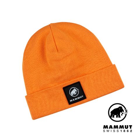 MAMMUT 長毛象 Fedoz Beanie 保暖針織反折豆豆帽 柑桔橘 #1191-01090