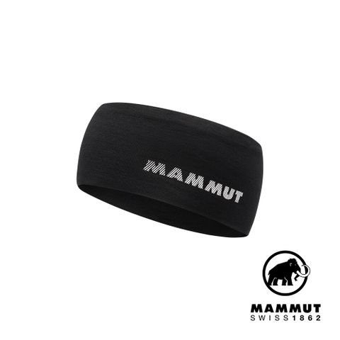 MAMMUT 長毛象 Tree Wool Headband 羊毛混紡快乾抗臭頭帶 黑色 #1191-01930