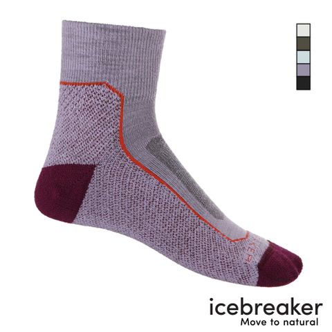 【Icebreaker】女 短筒薄毛圈健行襪 美麗諾羊毛襪