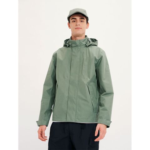【AIGLE】男 GORE-TEX 輕量防水透氣外套AG-4P130A243 深灰綠(男外套 防水透氣外套 Goretex)