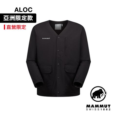 【Mammut 長毛象】Highland WB Cardigan AF Men 日系防曬開襟風衣外套 男款 黑色 #1012-00840