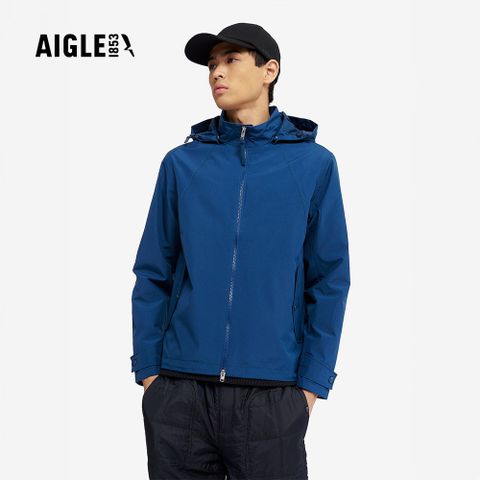【AIGLE】男 GORE WINDSTOPPER 防風外套｜AG-4A143A184 午夜藍