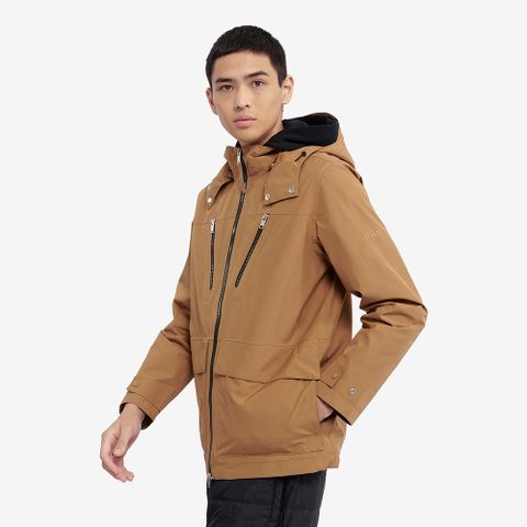 【AIGLE】男 GORE-TEX 防水透氣外套｜AG-4A140A159 駝色