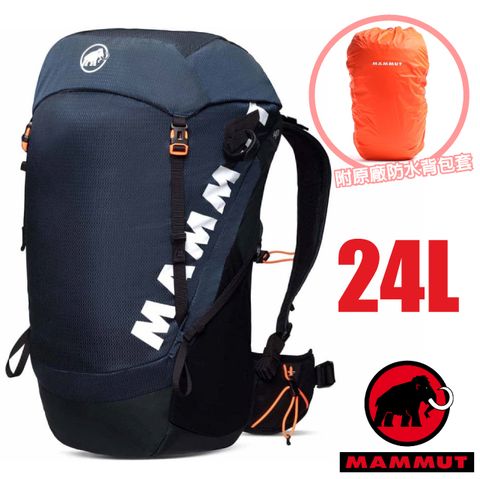 MAMMUT 長毛象 新款 Ducan 超輕量XD減震透氣登山健行背包 24L/2530-00310-5975 海洋藍/黑