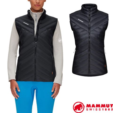 MAMMUT 長毛象 【瑞士  】女新款 Albula IN Hybrid Vest 防風防潑水保暖背心/1013-02040-0001 黑