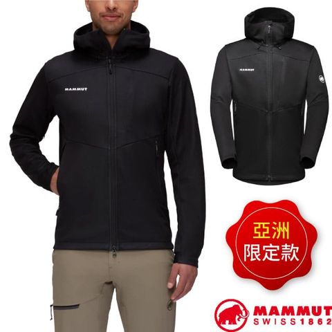 MAMMUT 長毛象 【瑞士  】 亞洲限定 男 Ultimate VII 七代經典軟殼連帽外套/1011-01780-0001 黑