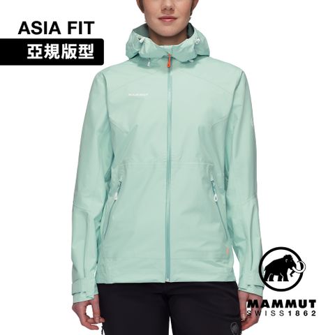 MAMMUT 長毛象 Convey Tour HS Hooded Jacket AF GTX防水連帽外套 女 薄荷綠 #1010-28802