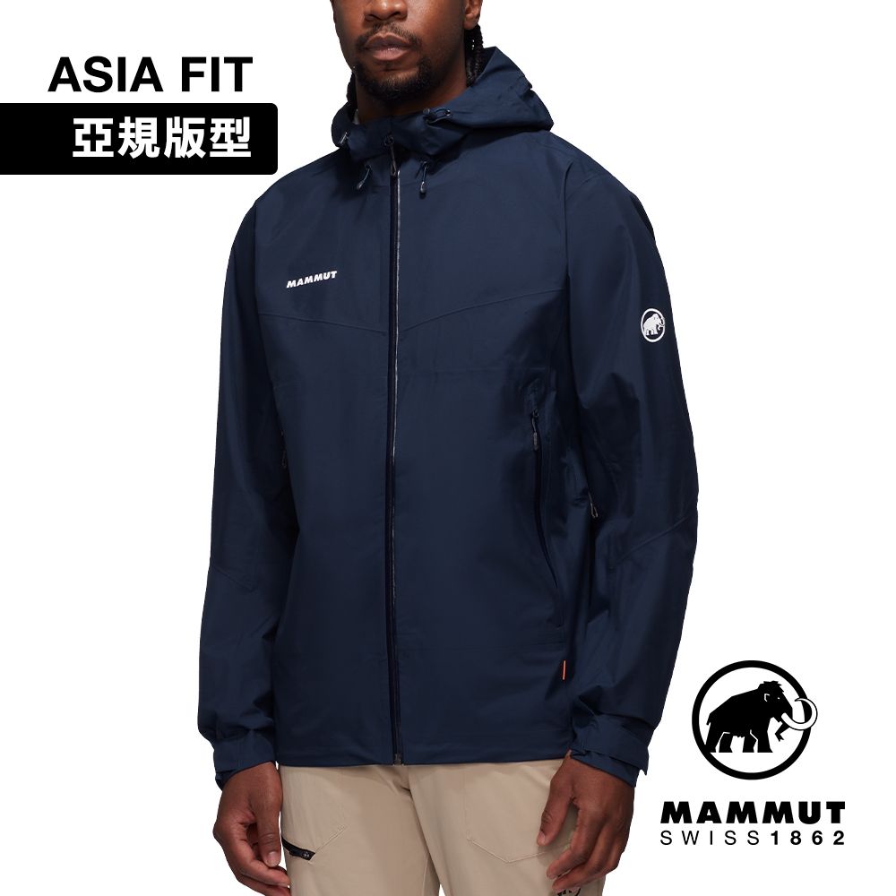 MAMMUT 長毛象 ConveyTourHS Hooded JKT AF GTX防風防水連帽外套 海洋藍 男 #1010-28452