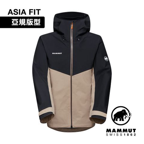 MAMMUT 長毛象 CraterIV HS Hooded JK AF GTX防風防水連帽外套 男 薩凡納褐/黑#1010-30760