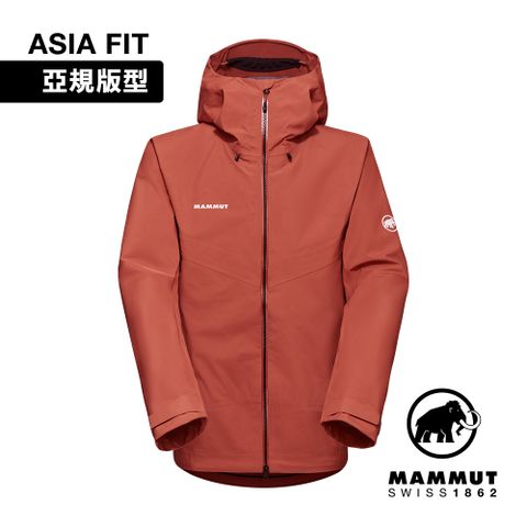 MAMMUT 長毛象 CraterIV HS Hooded JK AF GTX防風防水連帽外套 男 磚紅 #1010-30760