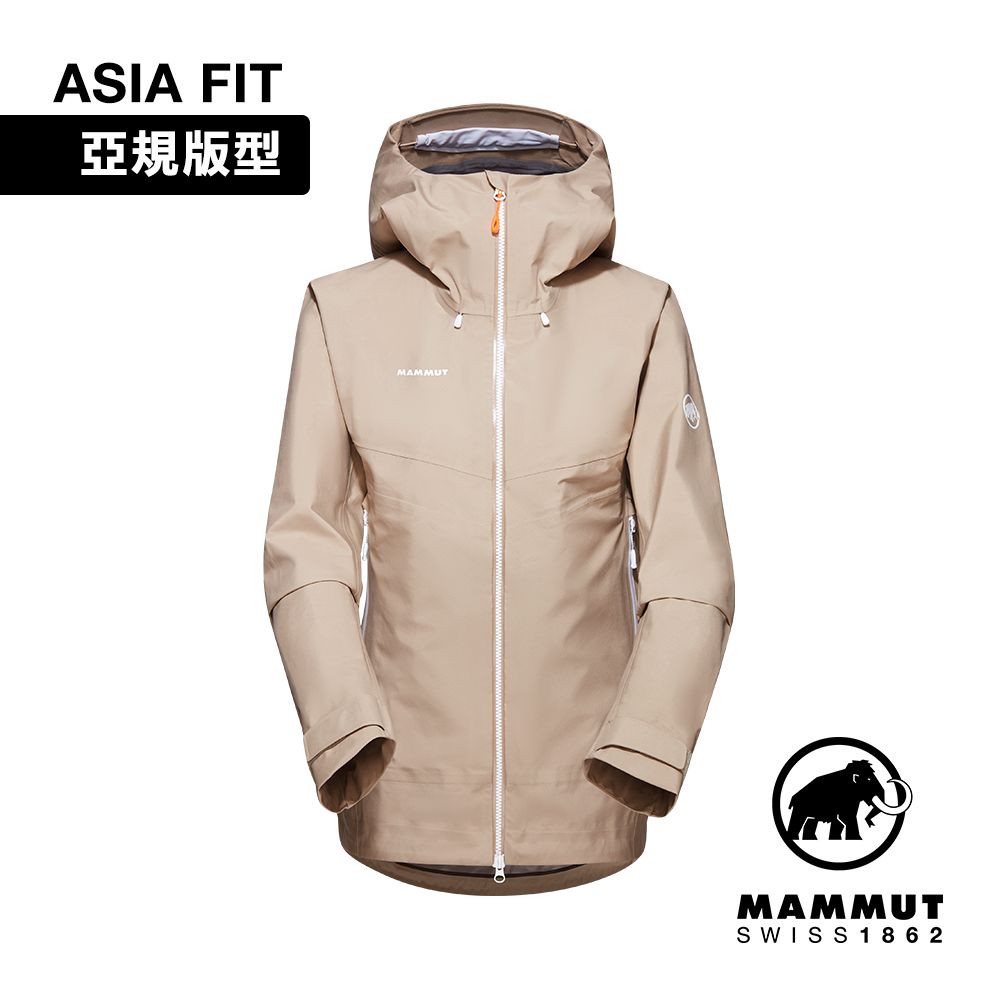 MAMMUT 長毛象 CraterIV HS Hooded JK AF GTX防風防水連帽外套 女款 薩凡納褐 #1010-30770