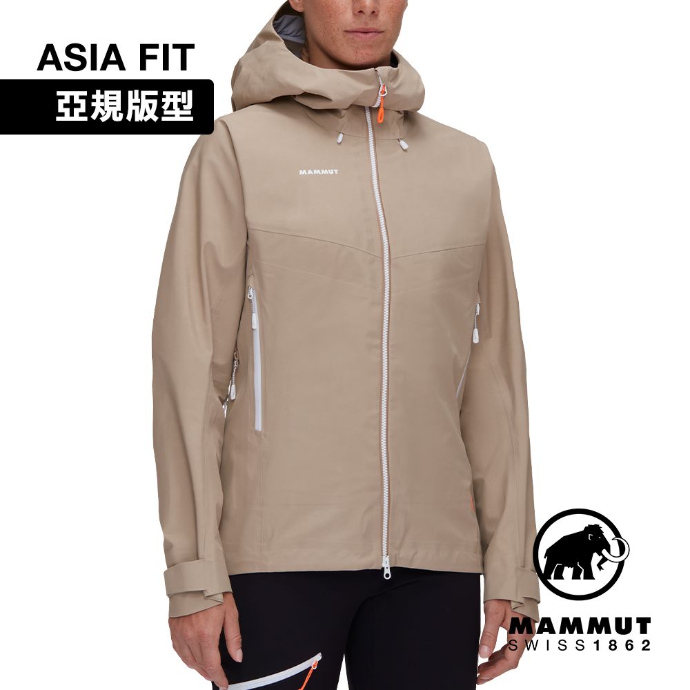 MAMMUT 長毛象 CraterIV HS Hooded JK AF GTX防風防水連帽外套 女款 薩凡納褐 #1010-30770