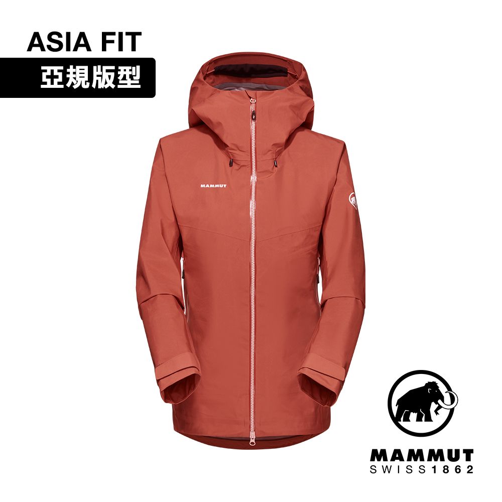 MAMMUT 長毛象 CraterIV HS Hooded JK AF GTX防風防水連帽外套 女款 磚紅 #1010-30770