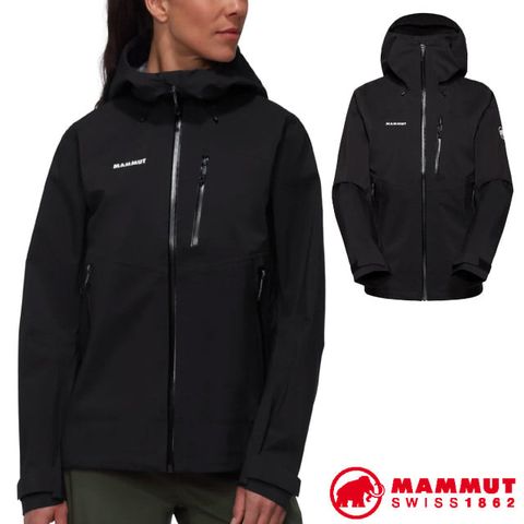 MAMMUT 長毛象 女 Alto Guide HS Hooded 輕量防潑水防風透氣外套.夾克.風衣.風雨衣/1010-29571-3772 石英粉/磚紅