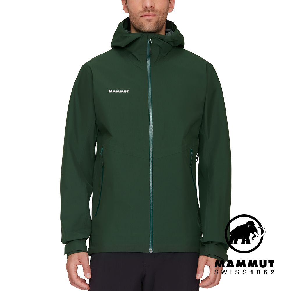 MAMMUT 長毛象 Alto Light HS Hooded JK M輕量防風防水連帽外套 男 綠樹林 #1010-30660