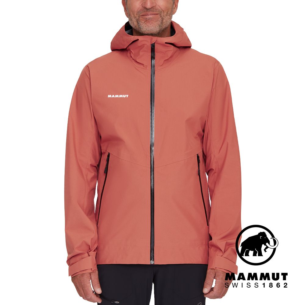 MAMMUT 長毛象 Alto Light HS Hooded JK M輕量防風防水連帽外套 男 磚紅 #1010-30660