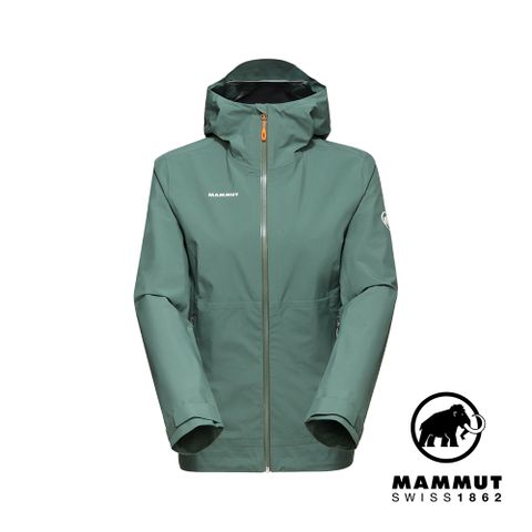 MAMMUT 長毛象 Alto Light HS Hooded JK W輕量防風防水連帽外套 女 深玉石綠 #1010-30670