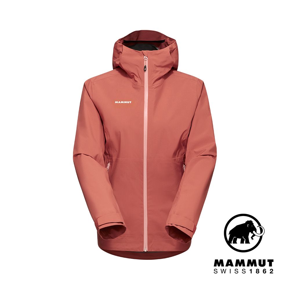 MAMMUT 長毛象 Alto Light HS Hooded JK W輕量防風防水連帽外套 女 磚紅 #1010-30670