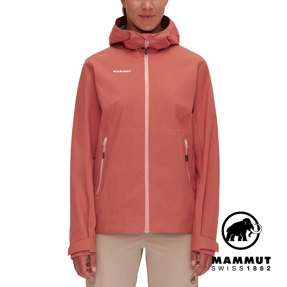 MAMMUT 長毛象 Alto Light HS Hooded JK W輕量防風防水連帽外套 女 磚紅 #1010-30670