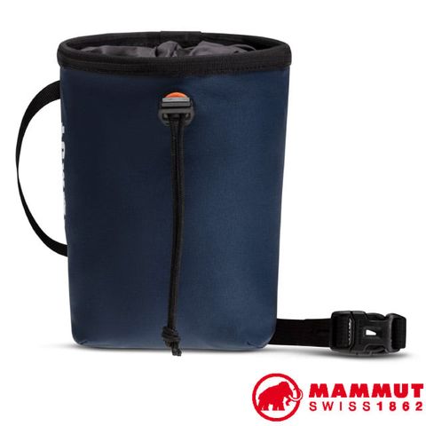 MAMMUT 長毛象 Crag Chalk Bag 超輕大開口耐磨攀岩粉袋(進階版_附腰帶/可當腰包) 2050-00300-5118 海洋藍