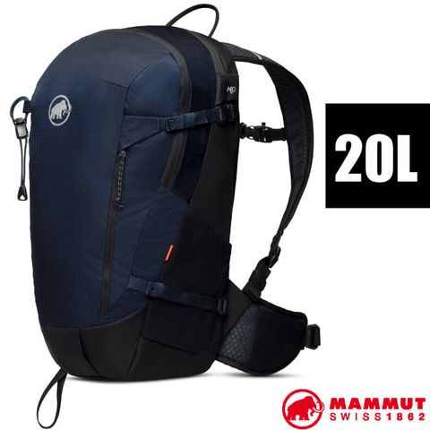 MAMMUT 長毛象 Lithium 20 女 輕量登山健行攀登背包20L/透氣EVA背帶.可拆腰帶/2530-00720-5975 海洋藍/黑