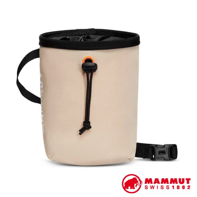 MAMMUT 長毛象 Crag Chalk Bag 超輕大開口耐磨攀岩粉袋(進階版_附腰帶/可當腰包) 2050-00300-7517 薩凡納褐