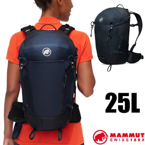 MAMMUT 長毛象 女 MA Lithium 25 輕量登山健行攀登背包25L(U-frame框架.附防雨罩) _ 2530-00730-5975 海洋藍/黑