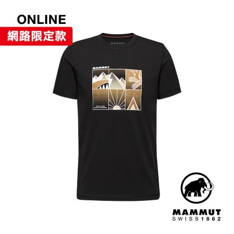 MAMMUT 長毛象 Core T-Shirt Men Outdoor 機能短袖T恤 男款 黑色 #1017-04044