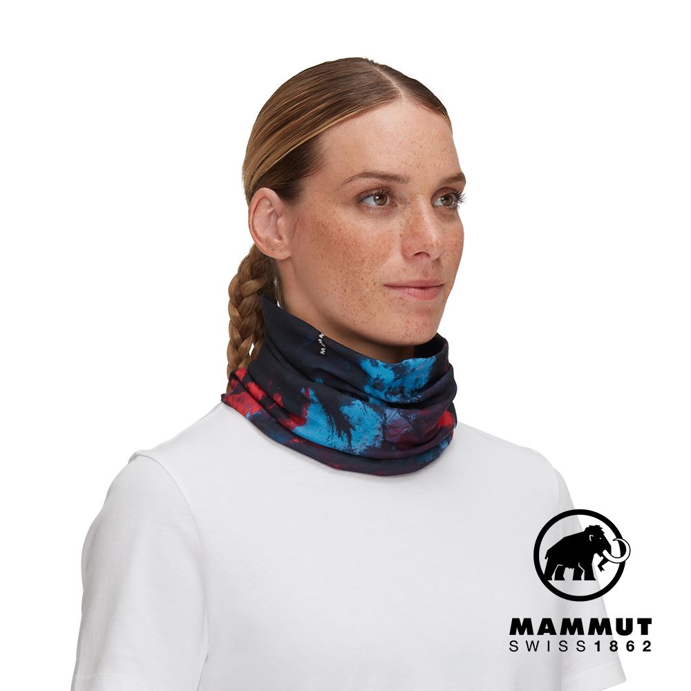 MAMMUT 長毛象  Neck Gaiter Sender 防曬快乾頭巾 夜藍/杜鵑紅 #1191-01382