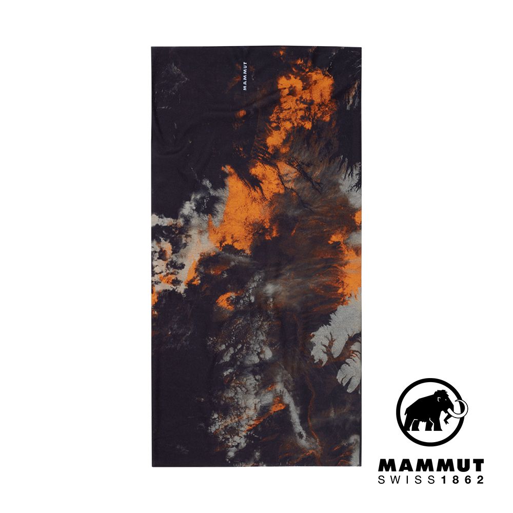 MAMMUT 長毛象  Neck Gaiter Sender 防曬快乾頭巾 黑/柑桔橘 #1191-01382