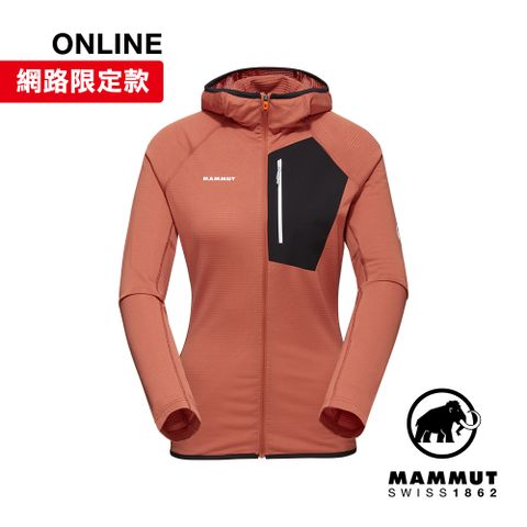 MAMMUT 長毛象 Aenergy Light ML Hooded JK超輕量保暖連帽外套 磚紅/黑 女#1014-05550