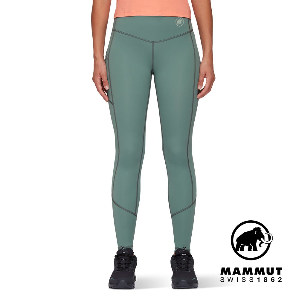 MAMMUT 長毛象 Massone Tights Women 彈性高腰緊身褲 深玉石綠 女款 #1022-02040