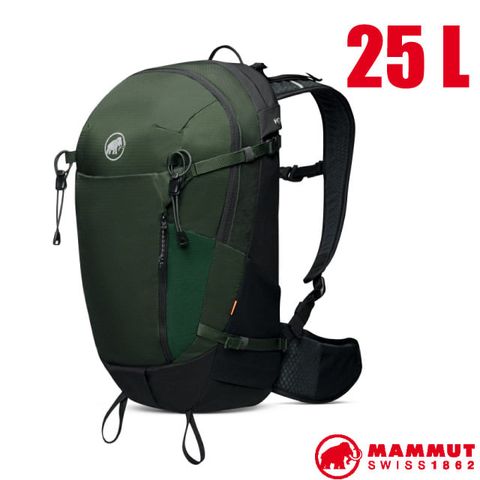 MAMMUT 長毛象 Lithium 25 男輕量登山健行攀登背包25L(U-frame框架.附防雨罩) _ 2530-03452-40155 綠樹林/黑