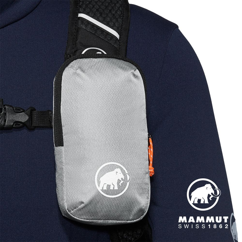 MAMMUT 長毛象 Lithium Add-on Shoulder Harness Pocket 背包肩帶小包 鉑金灰 M號 #2810-0016