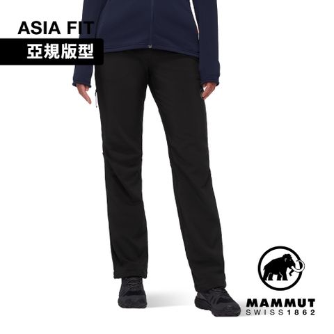 MAMMUT 長毛象 Runbold Winter SO Pants AF W 冬季防潑水健行長褲 黑色 女款 #1021-01410