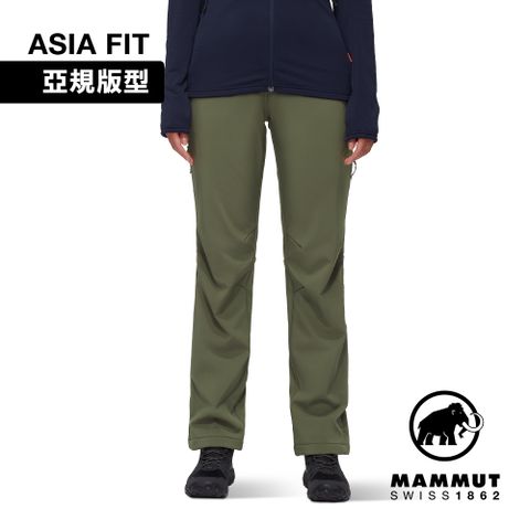 MAMMUT 長毛象 Runbold Winter SO Pants AF W 冬季防潑水健行長褲 深沼澤綠 女款 #1021-01410