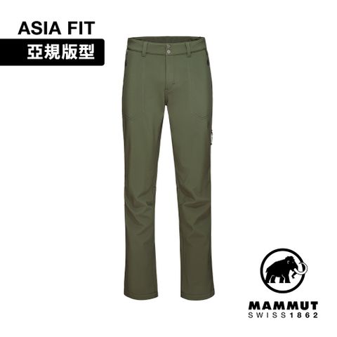 MAMMUT 長毛象 Runbold Winter SO Pants AF 防潑水健行長褲 深沼澤綠 男款 #1021-01400