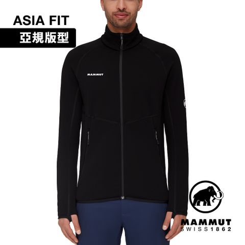 MAMMUT 長毛象 Aconcagua ML Jacket AF Men 運動刷毛機能立領外套 男款 黑色 #1014-04292