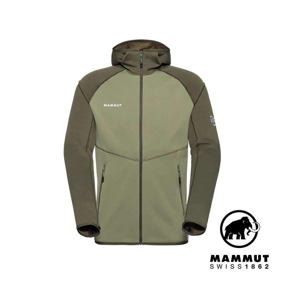 MAMMUT 長毛象 Aconcagua ML Hooded Jkt 刷毛連帽外套 男款 沼澤綠/深沼澤綠 #1014-04282