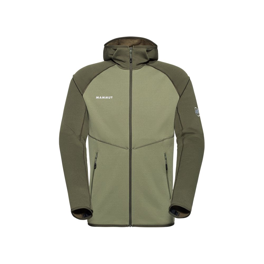 MAMMUT 長毛象 Aconcagua ML Hooded Jkt 刷毛連帽外套 男款 沼澤綠/深沼澤綠 #1014-04282