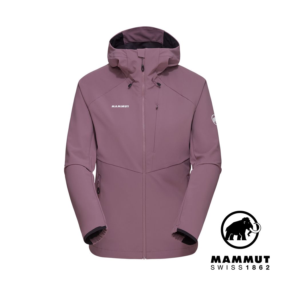 MAMMUT 長毛象 Ultimate Comfort SO Hooded 經典軟殼連帽外套  波動紫 女款 #1011-01960