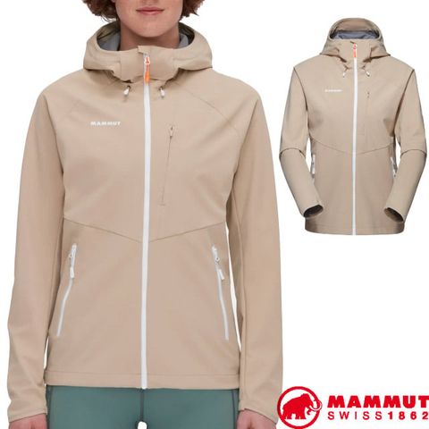 MAMMUT 長毛象 女 Ultimate Comfort 經典軟殼連帽外套.夾克.大衣/SOFtech技術.四向彈性/1011-01960-7517 薩凡納褐