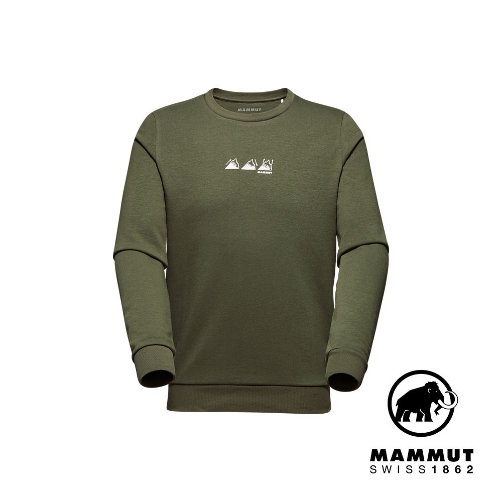 MAMMUT 長毛象 Mammut Core ML Crew Neck Playground 休閒長袖T恤 深沼澤綠 男款 #1014-04054