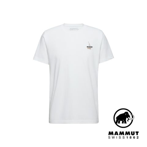 MAMMUT 長毛象 Mammut Core T-Shirt Snow 機能有機棉舒適短袖上衣 男款 白色 #1017-04054