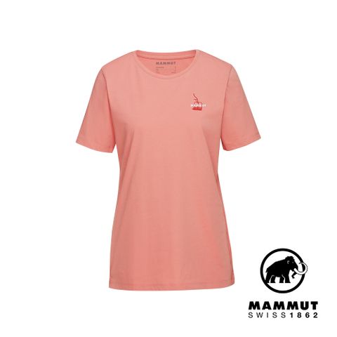 MAMMUT 長毛象 Mammut Core T-Shirt Snow W 有機棉舒適短袖上衣 女款 石英粉 #1017-04085