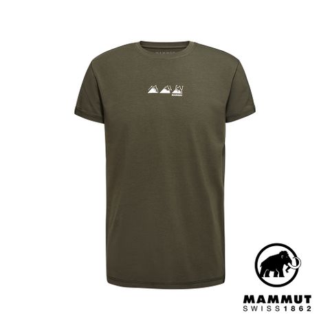 MAMMUT 長毛象 Mammut Seon T-Shirt Playground 機能有機棉短袖T恤 男款 深沼澤綠 #1017-06230