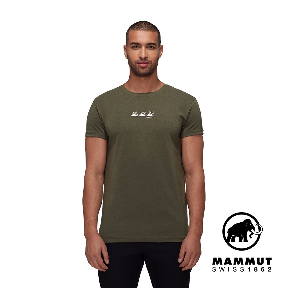 MAMMUT 長毛象 Mammut Seon T-Shirt Playground 機能有機棉短袖T恤 男款 深沼澤綠 #1017-06230