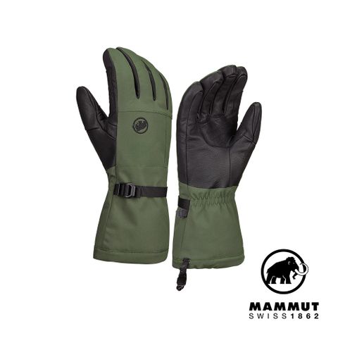 MAMMUT 長毛象 Stoney Glove 超保暖防水冬季皮革手套 深沼澤綠 #1190-00510