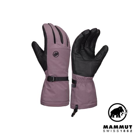 MAMMUT 長毛象 Stoney Glove 超保暖防水冬季皮革手套 波動紫 #1190-00510